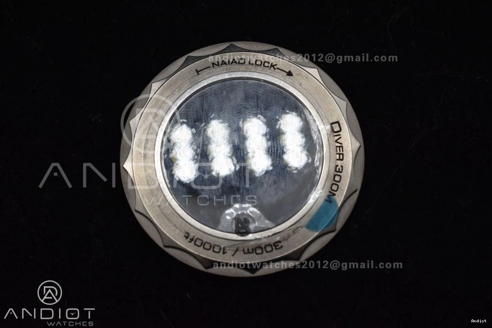 Black VSF Rubber on Diver Dial Black Edition Strap Seamaster 300M A8806 Best PVD 0102